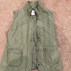 Bagatelle Olive Quilted Vest